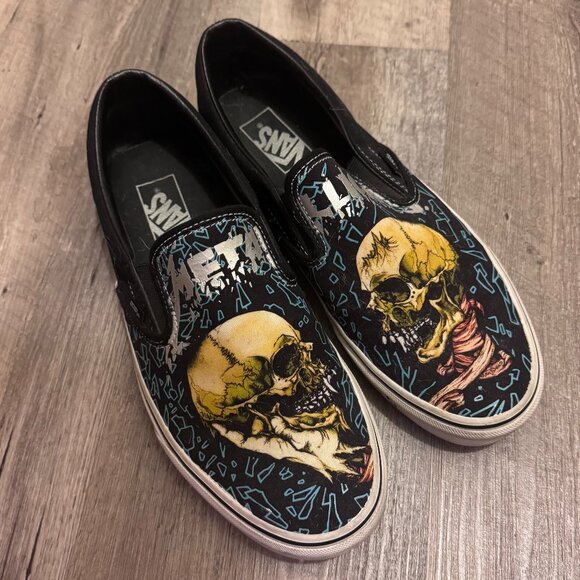 Metallica Sad But True Vans Slip-On 9.5 - Picture 1 of 5